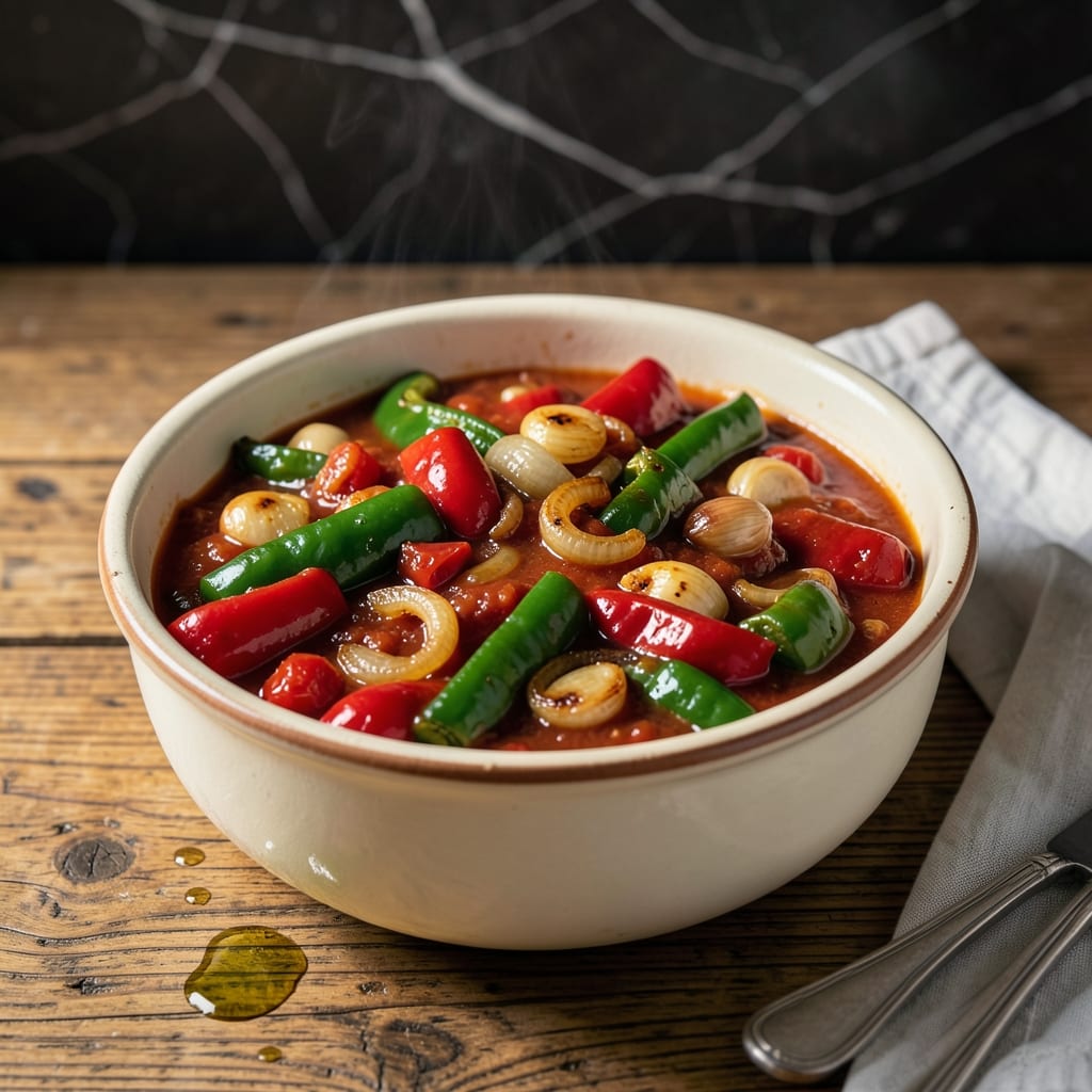 Smothered Sancho Recipe: Caribbean-Style Peppers in Rich Tomato Sauce