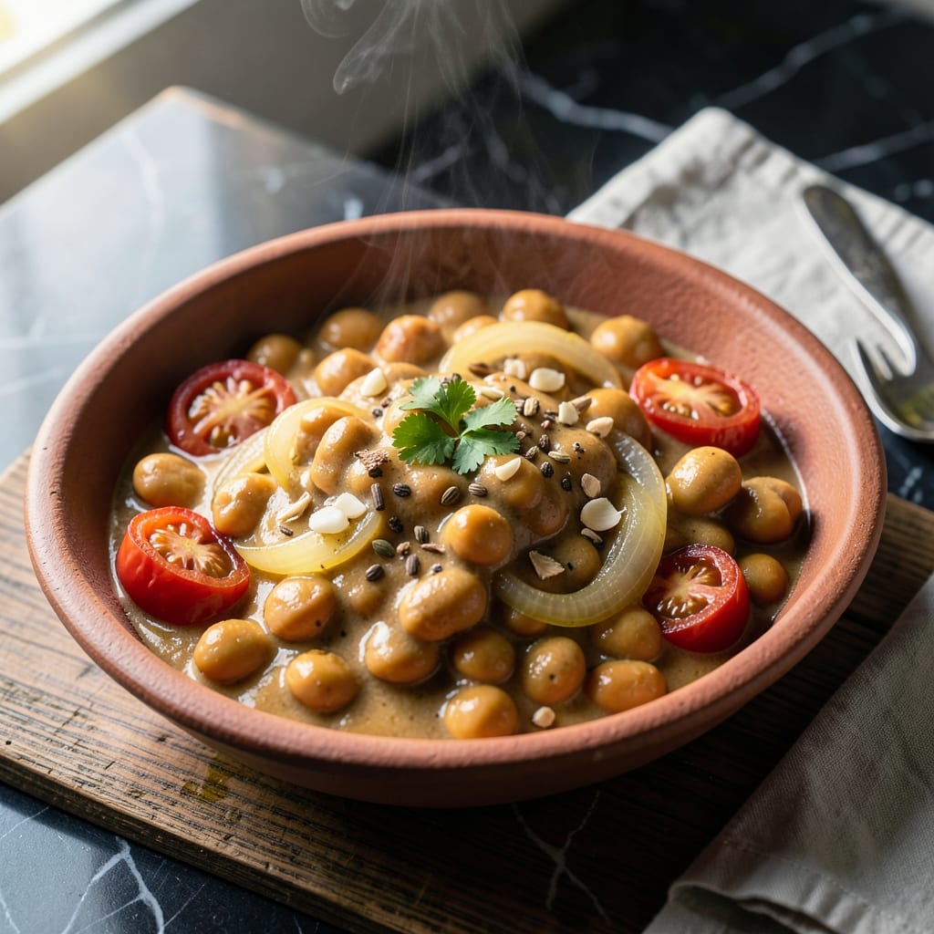 Indian Recipe Garbanzo Beans: Spiced Chickpea Curry With Aromatic Depth