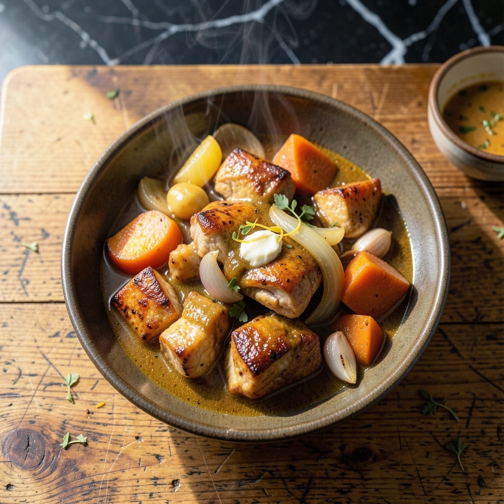Japanese Chicken Curry Recipe With Cubes: Thick Gravy and Comforting Spices