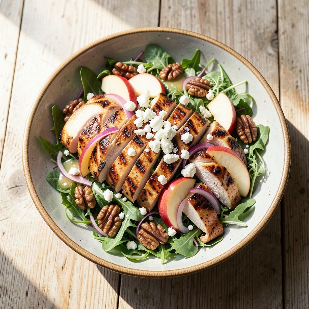 Grilled Chicken Apple Salad Recipe: Sweet Crunch and Protein-Packed Freshness