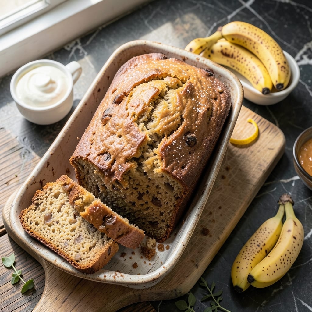 Banana Bread Recipe Made With Greek Yogurt: Moist Crumb and Tangy Depth