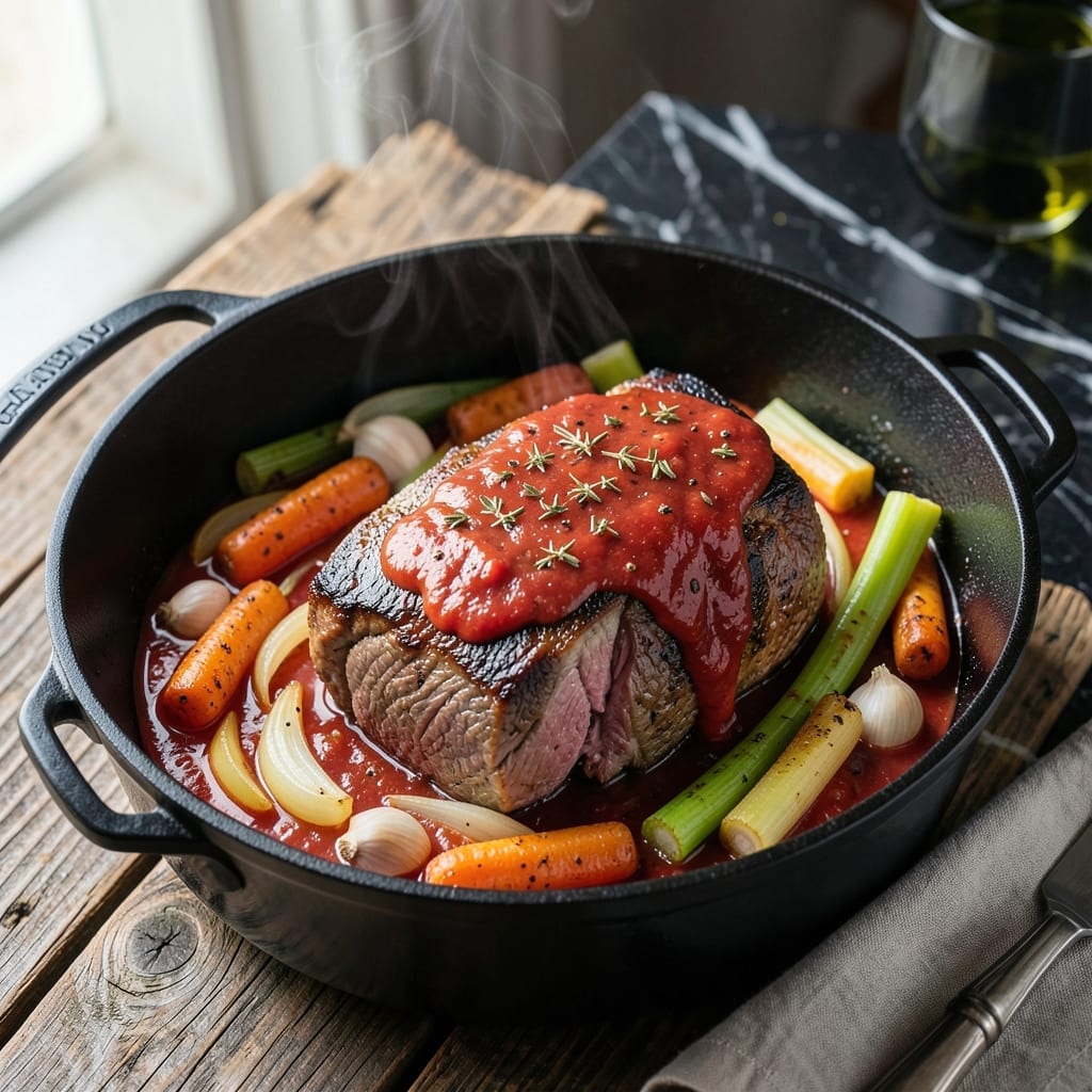 Pot Roast Recipe With Tomato Sauce: Slow-Braised Richness With Italian Flair