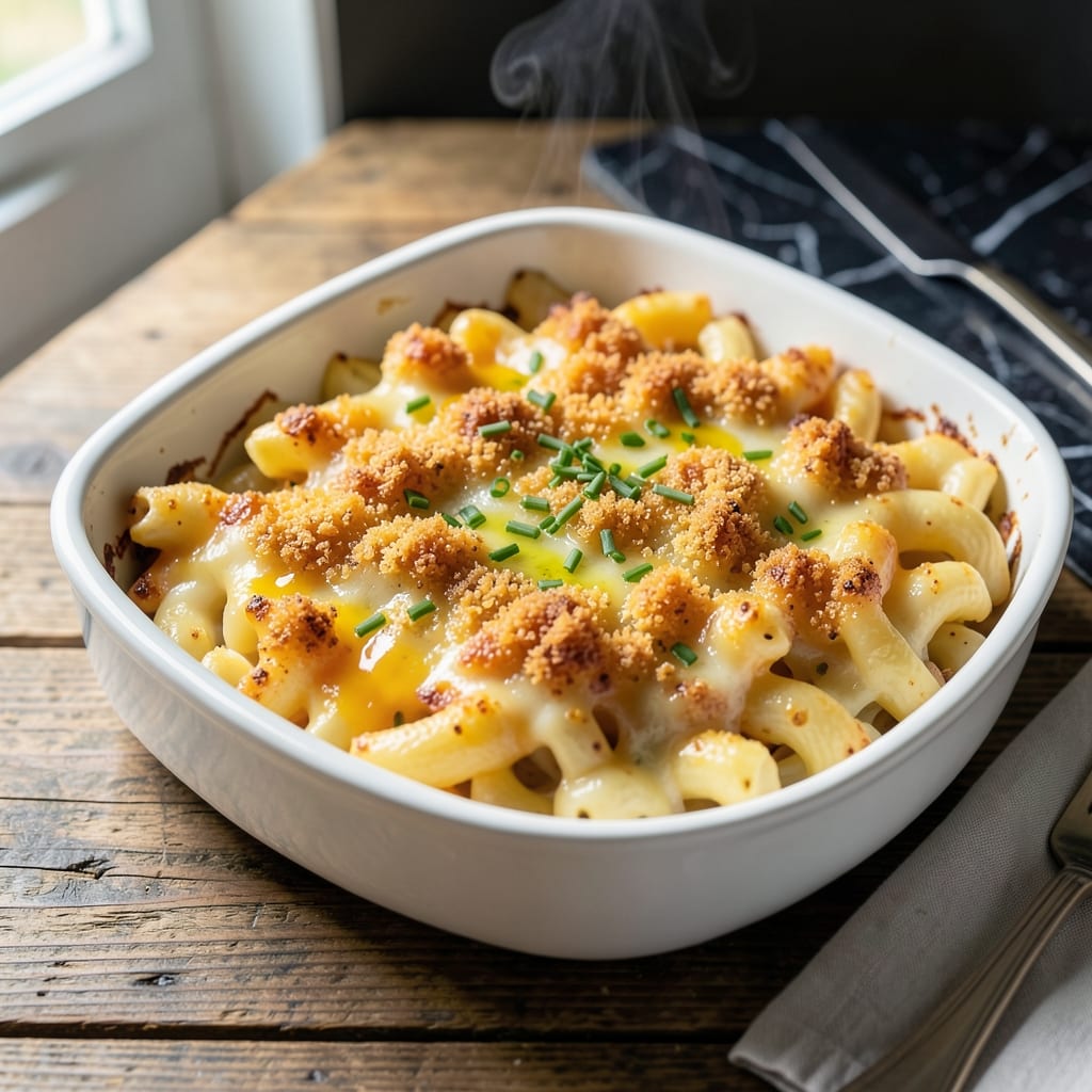 Baked Mac and Cheese Recipe Panko: Ultra Creamy With Buttery Crunch Topping