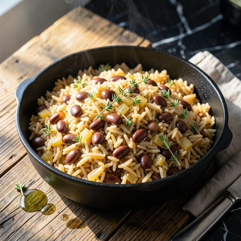 Jamaican Rice and Peas Recipe With Canned Beans: Island Flavors in One Pot