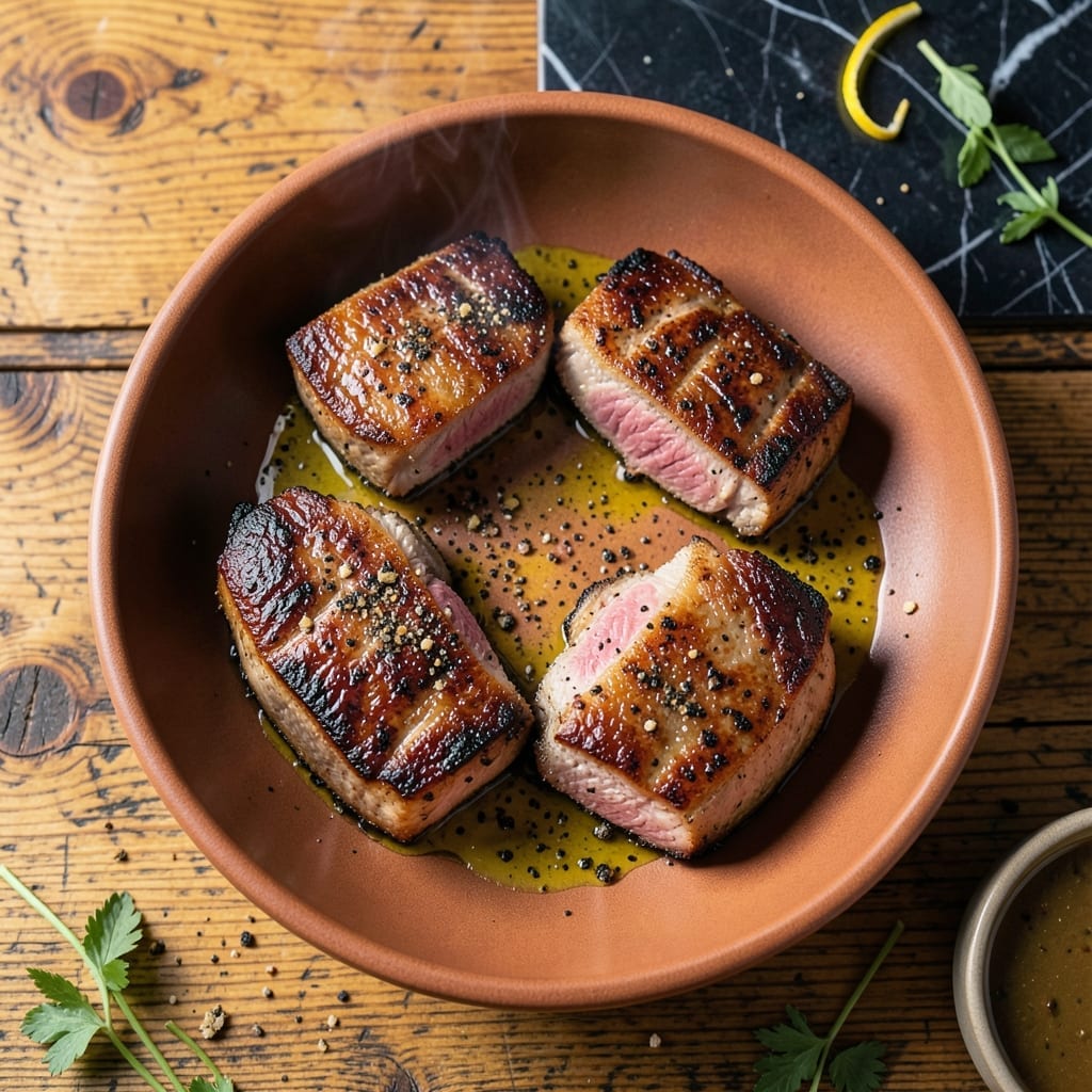 Grilled Berkshire Pork Chop Recipe: Wood-Fired Juiciness and Caramelized Crust