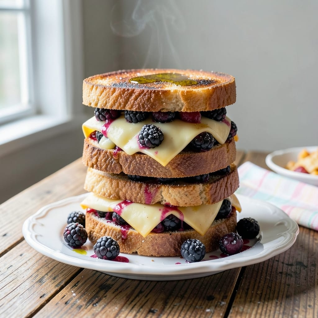 Blackberry Grilled Cheese Sandwich Recipe: Sweet and Savory Melted Harmony