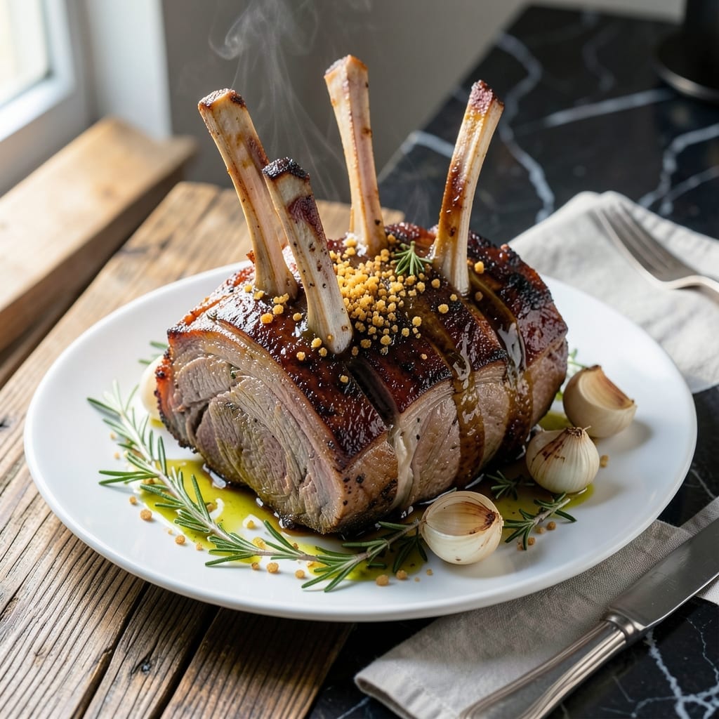 Veal Rack Recipe: French-Style Elegance With Herbed Crust