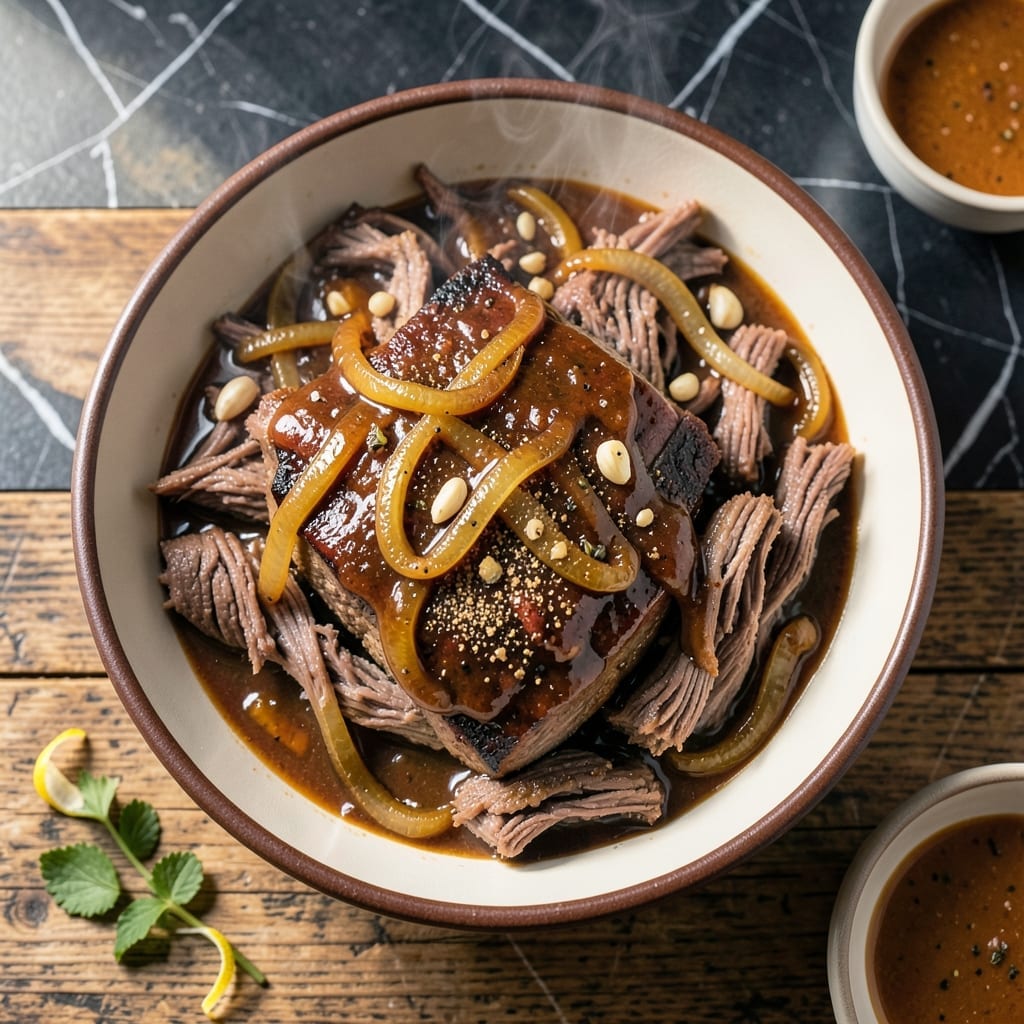Barbecue Beef Crockpot Recipe: Set-It-and-Forget-It Savory Delight