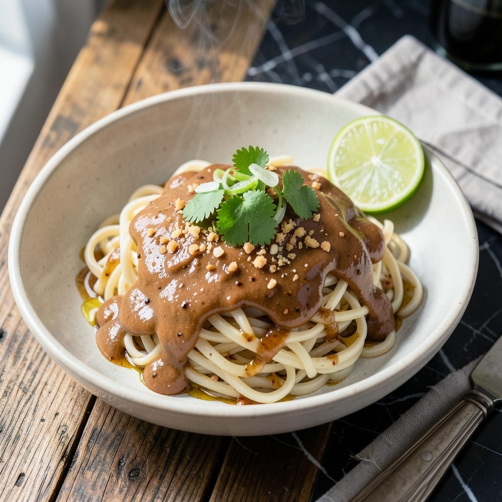 Peanut Butter Sauce Recipe for Noodles: Nutty Satay-Inspired Drizzle