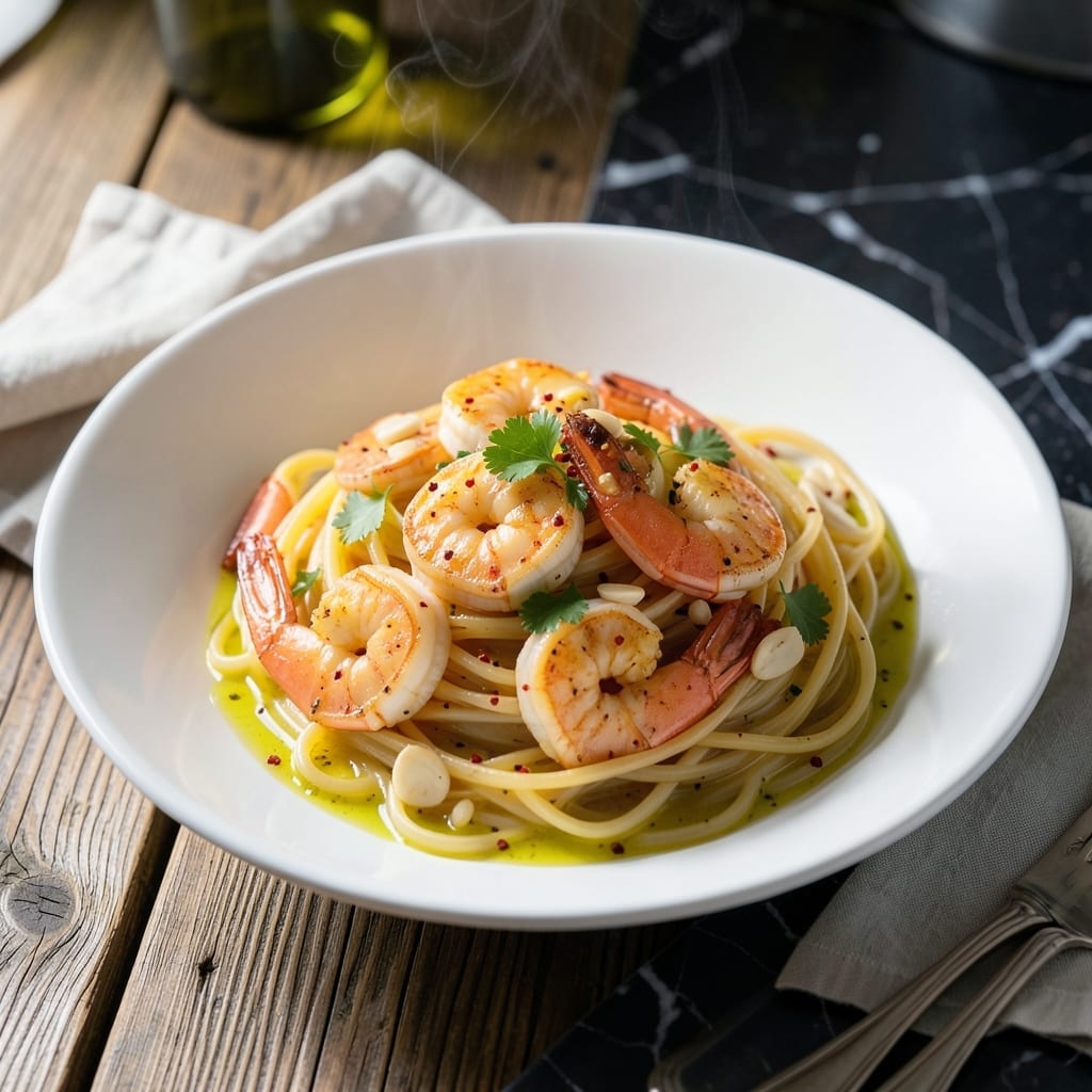 Garlic Shrimp Pasta Recipe With Olive Oil: Bright Citrus and Herb Infusion