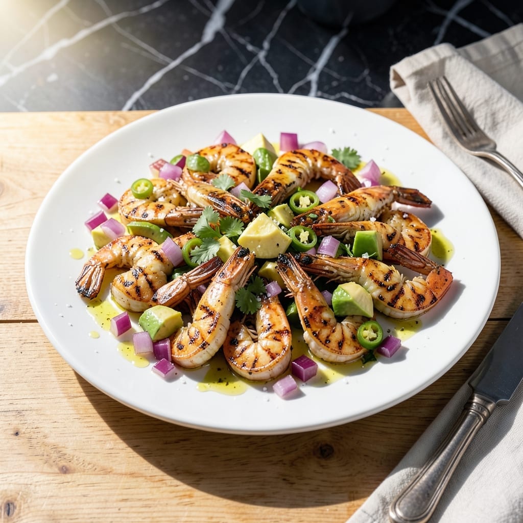 Grilled Shrimp Ceviche Recipe: Zesty Citrus-Marinated Seafood Delight
