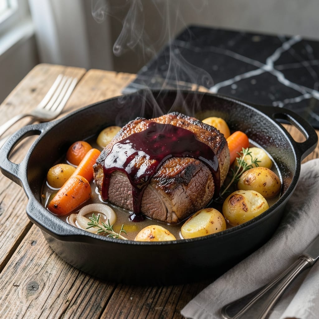 Pot Roast Recipe With Red Wine Vinegar: Dutch Oven Braised With Bold Depth