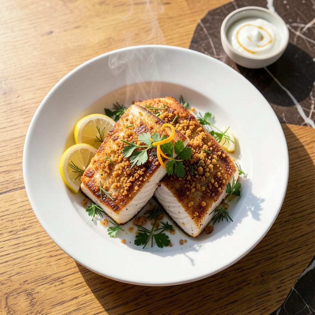 Heavenly Halibut Recipe Baked: Flaky White Fish With Lemon-Herb Crust