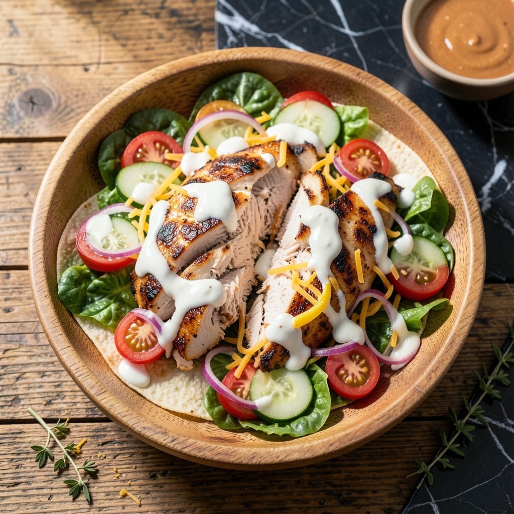 Grilled Chicken Salad Wrap Recipe: Portable Crunch and Protein Packed