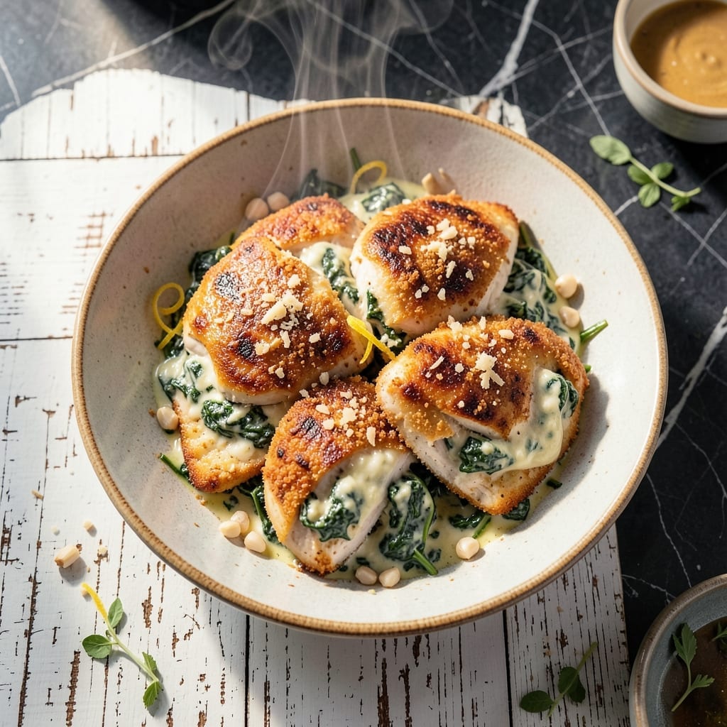 Chicken Rustica Recipe: Creamy Parmesan and Spinach Stuffed Delight