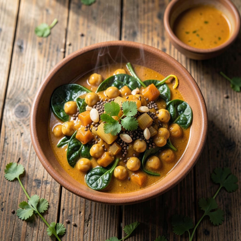 Jamie Oliver Curry Recipe Vegetarian: Spiced Chickpea and Spinach Delight Jamie Oliver Curry Recipe Vegetarian: Spiced Chickpea and Spinach Delight
