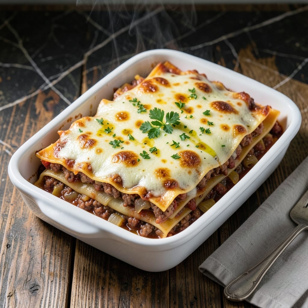 Italian Lasagna Recipe Without Ricotta Cheese: Layered Bolognese Richness