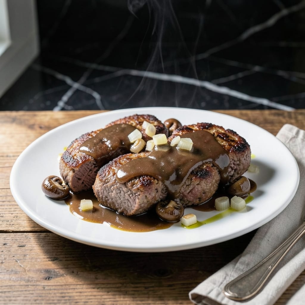 Salisbury Steak Recipe Cube Steak: Homestyle Savory Patties With Rich Gravy