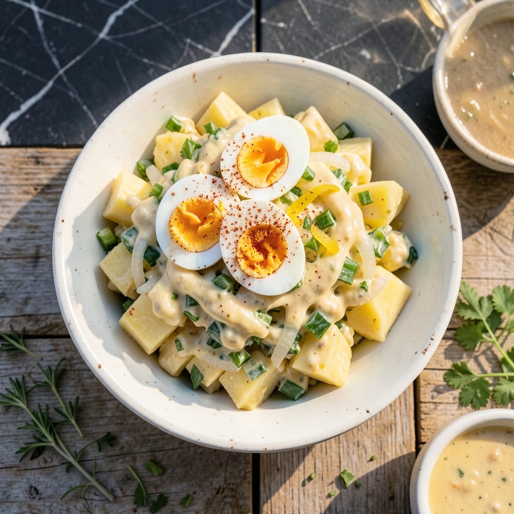 Old Fashioned Southern Potato Salad Recipe: Tangy Mustard and Egg Richness