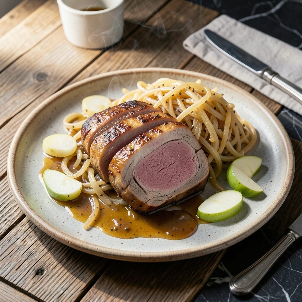 Pork Tenderloin and Sauerkraut Recipe: German-Style Braised Harmony Pork Tenderloin and Sauerkraut Recipe: German-Style Braised Harmony