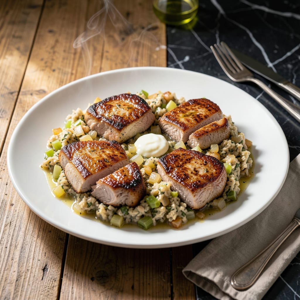 Recipe For Boneless Pork Chops With Stuffing In Slow Cooker: Effortless Herb-Infused Feast