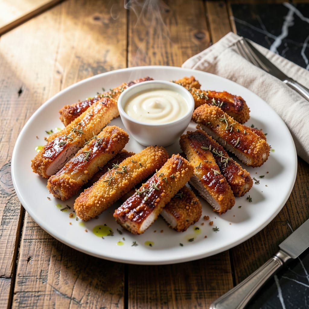 Recipe for Chicken Tenderloin Strips: Crispy Bites With Herb-Infused Coating