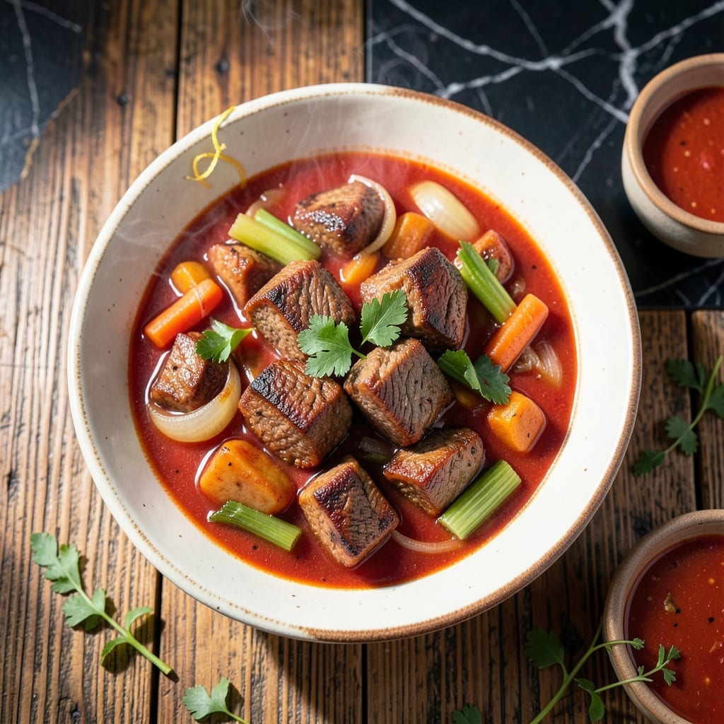 Beef Stew Recipe With Tomato Sauce: Rustic Simmered Richness