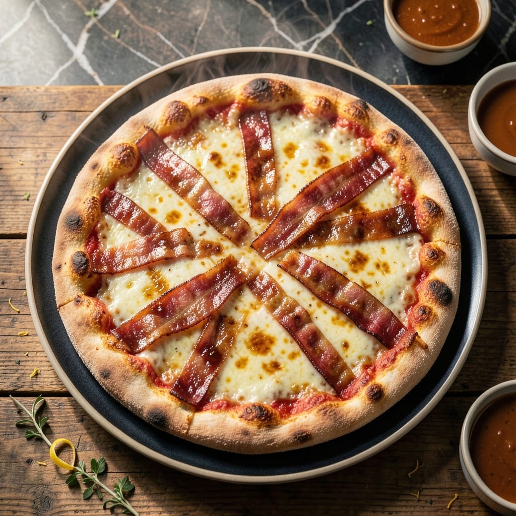 Canadian Pizza Recipe: Maple Syrup and Bacon Harmony