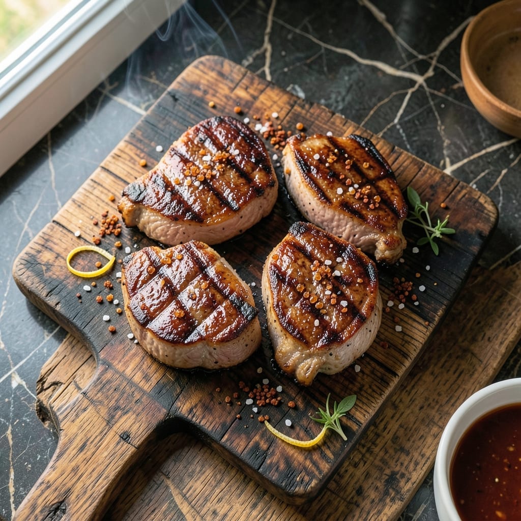Grilled Center Cut Pork Chops Recipe: Bone-In Juiciness with Char Marks