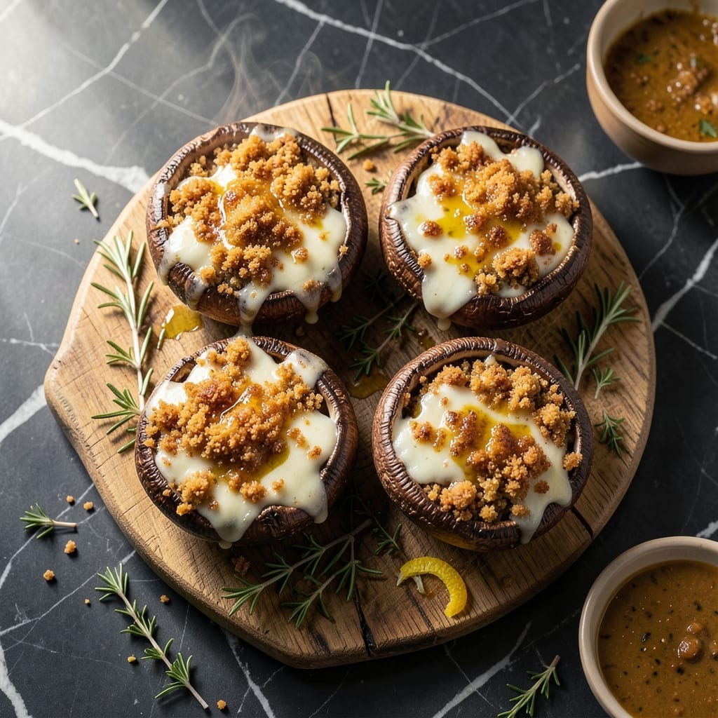 Stuffed Portobello Recipe: Savory Herbs and Melty Cheese in Every Bite