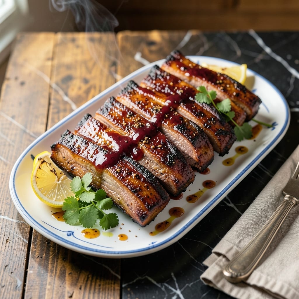 Oven Barbecued Pork Ribs Recipe: Slow-Roasted Smoky Sweetness