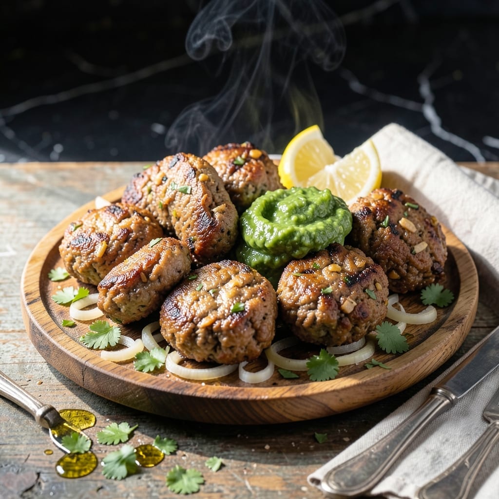 Recipe for Shami Kebabs: Spiced Lentil Patties With Herbed Yogurt Recipe for Shami Kebabs: Spiced Lentil Patties With Herbed Yogurt