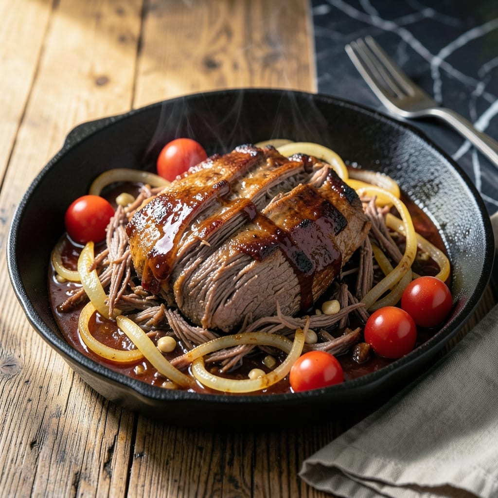 Shredded Barbecue Beef Crock Pot Recipe: Hands-Off Smoky Richness Shredded Barbecue Beef Crock Pot Recipe: Hands-Off Smoky Richness