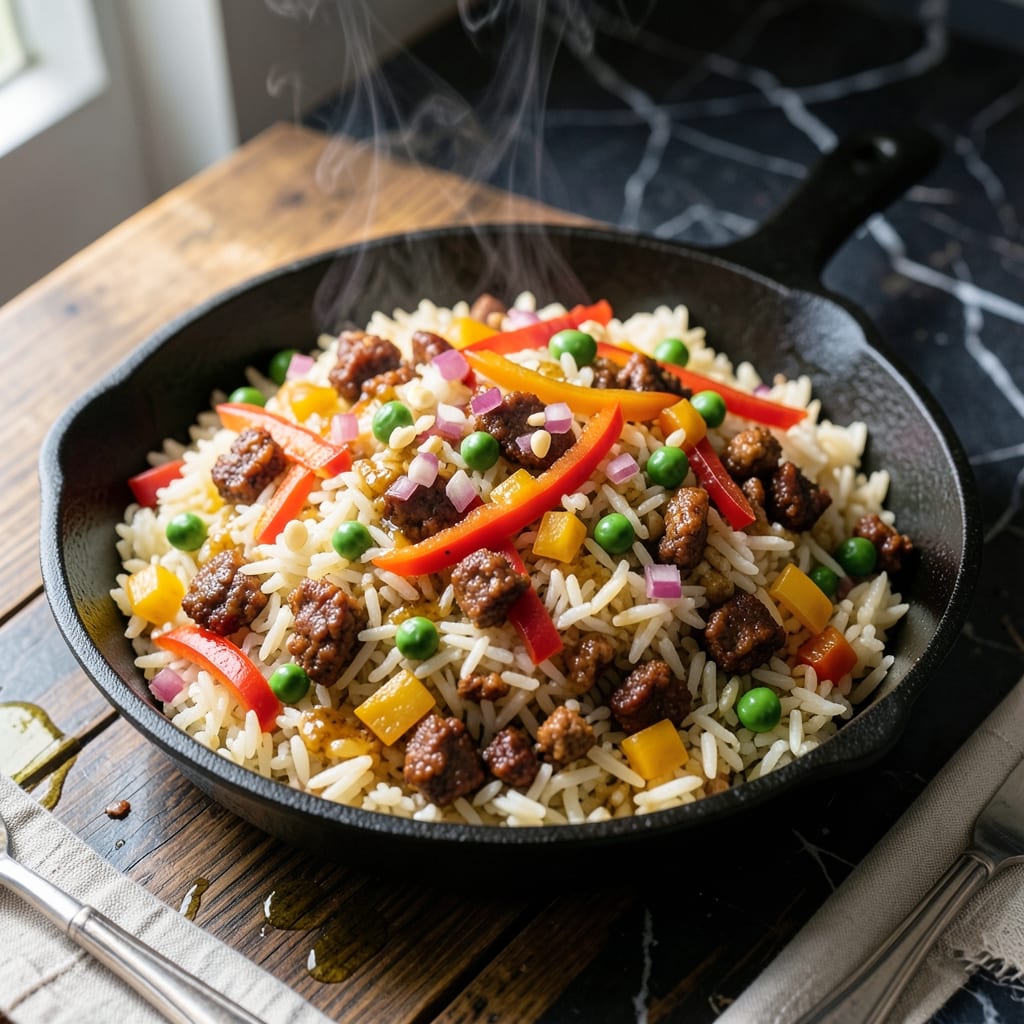 Recipe For Mexican Fried Rice: Smoky Chorizo and Veggie Wok Magic Recipe For Mexican Fried Rice: Smoky Chorizo and Veggie Wok Magic
