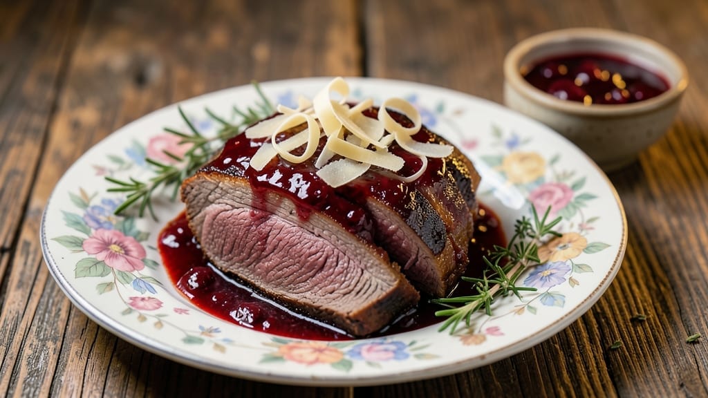 Beef Brisket With Cranberry Sauce Recipe: Slow-Smoked Tender Meat and Tangy Glaze Pairing