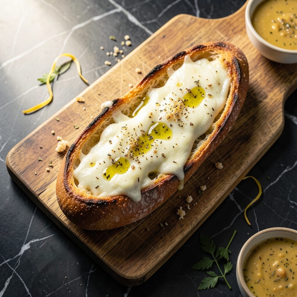 Pizza Bread Recipe French Bread: Cheesy Garlic Topped Delight