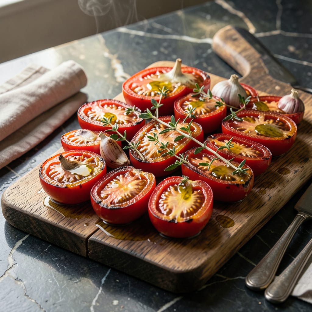 fire roasted tomatoes recipe illustration with key details