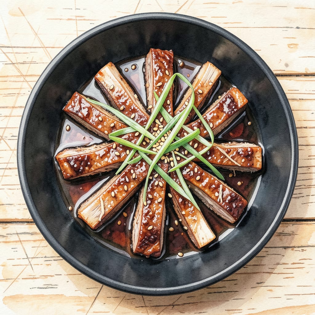 Flanken Recipe Oven Braised: Fall Off the Bone Korean Style Beef example with annotations