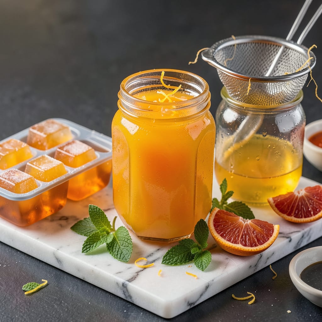freezing orange juice example with annotations