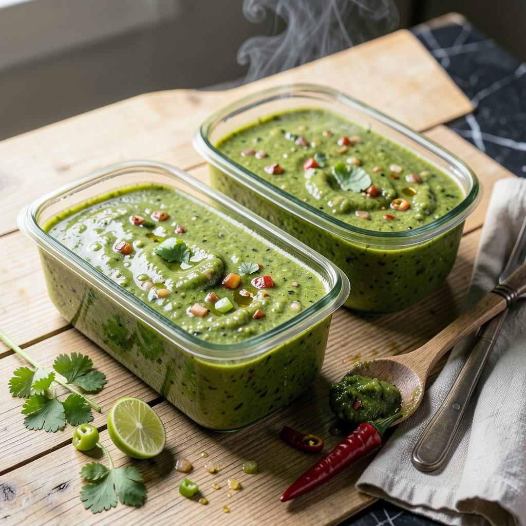 Freezing Salsa Verde: Preserve That Bright, Tangy Flavor for Months example with annotations