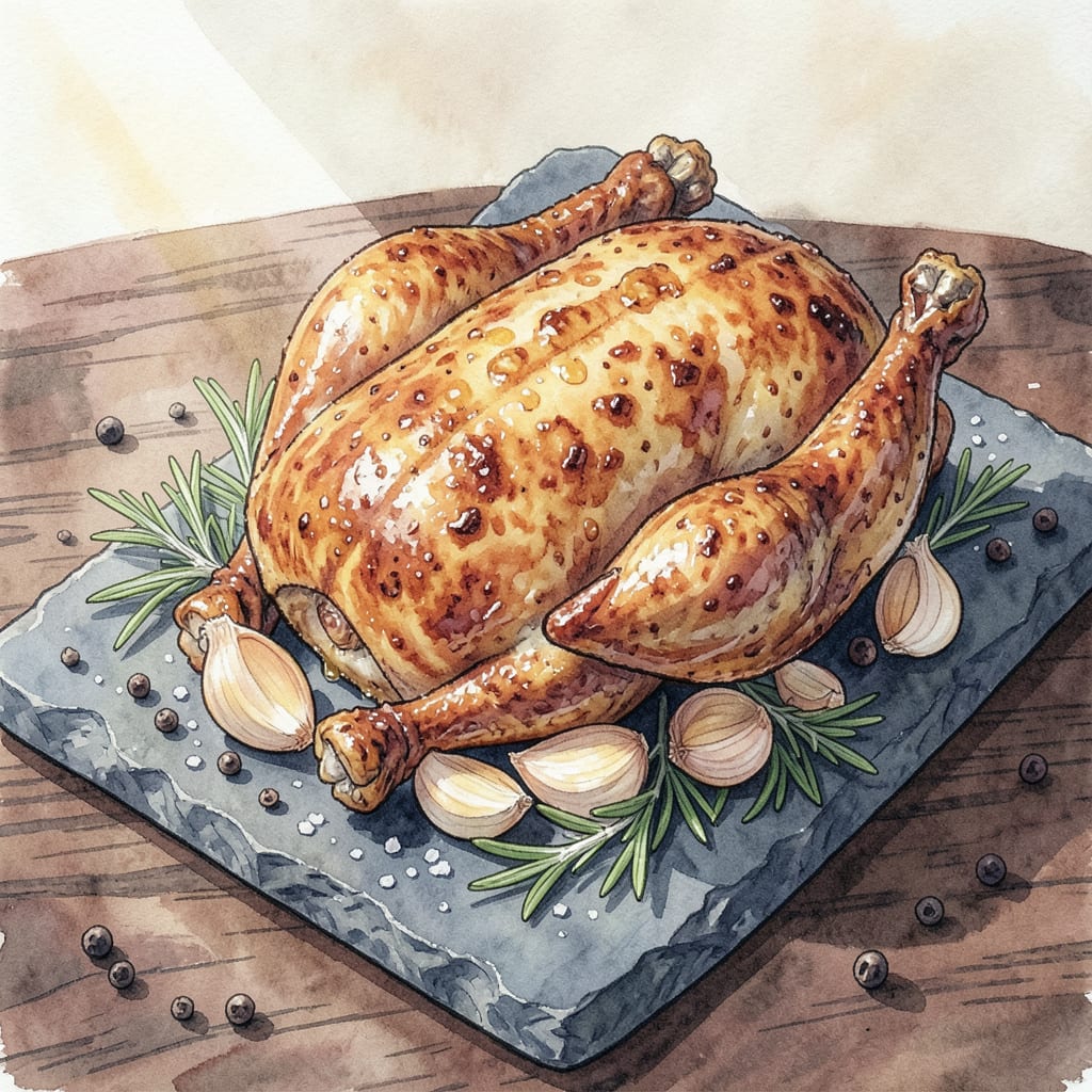 Fried Whole Chicken Recipe: Crispy Skin and Juicy Meat Every Time example with annotations