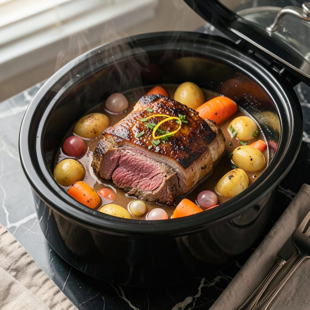 Frozen Meat in Slow Cooker: Tender Results Without the Thaw illustration with key details