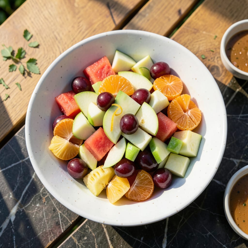 Fruit Salad Recipe for BBQ: Refreshing Crunch for Grilled Feasts illustration with key details