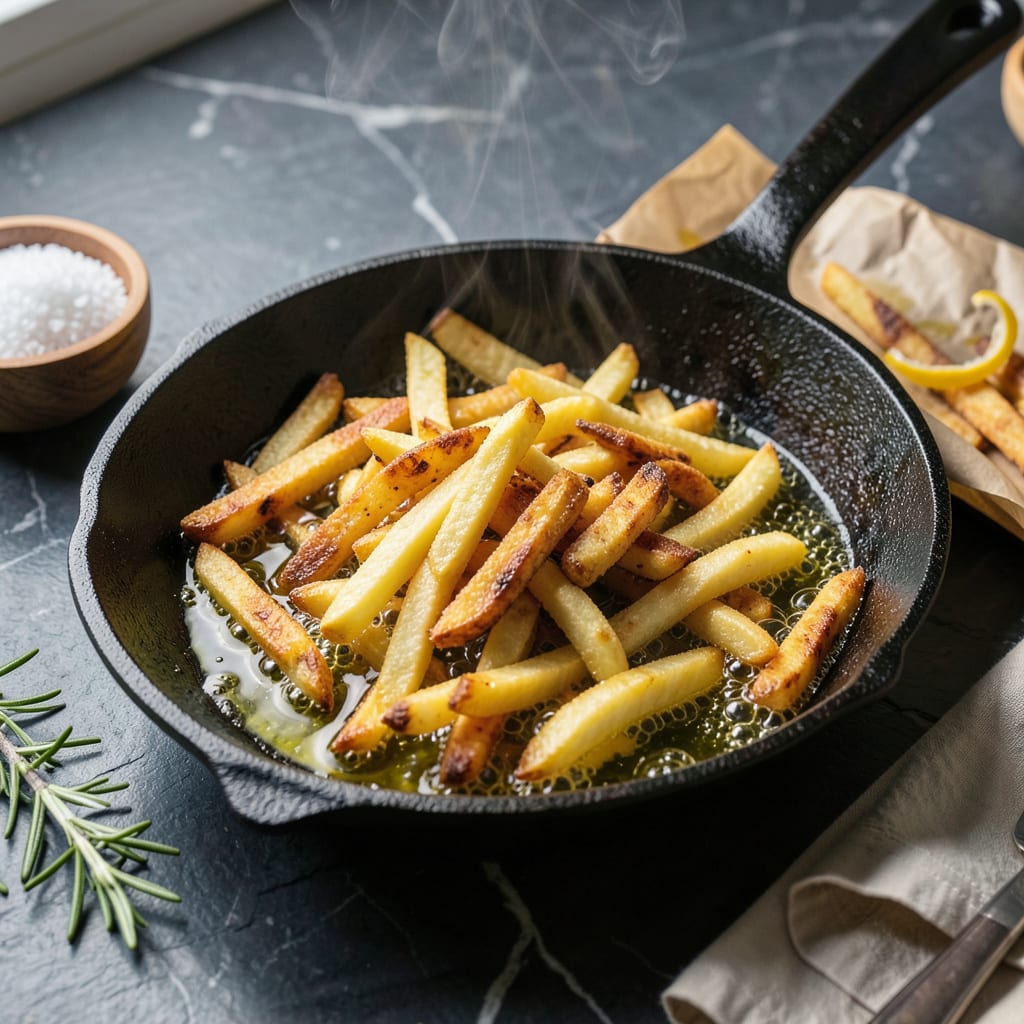 Visual representation of Frying French Fries in Olive Oil: Crispy Golden Batches Every Time