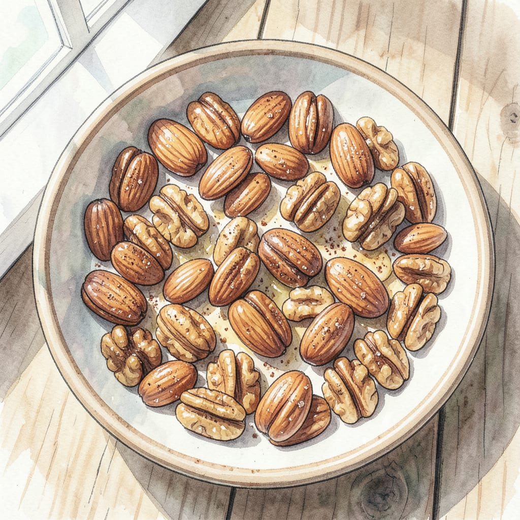 German Roasted Nuts Recipe: Crunchy, Spiced Snack Perfection example with annotations