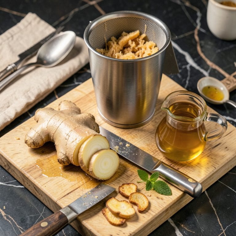 Ginger Juice Recipe: Concentrated Zing for Cocktails and Remedies illustration with key details