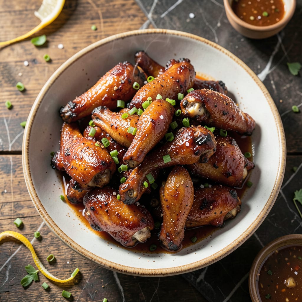 Visual representation of Gluten Free BBQ Chicken Wings Recipe: Air Fryer Crisp Without the Gluten
