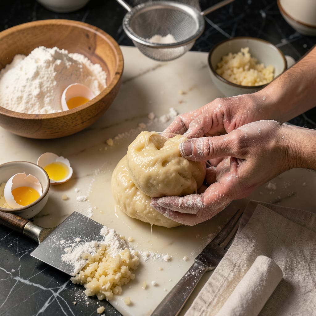 Gnocchi Dough Too Sticky: The Fix for Perfectly Pillowy Potatoes example with annotations