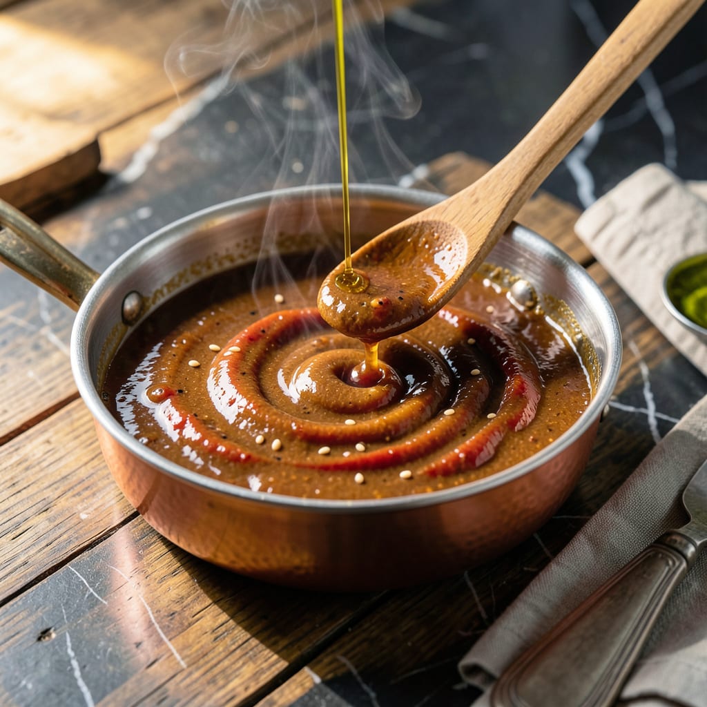 Gochujang BBQ Sauce Recipe: Spicy Korean Fusion for Grilling illustration with key details