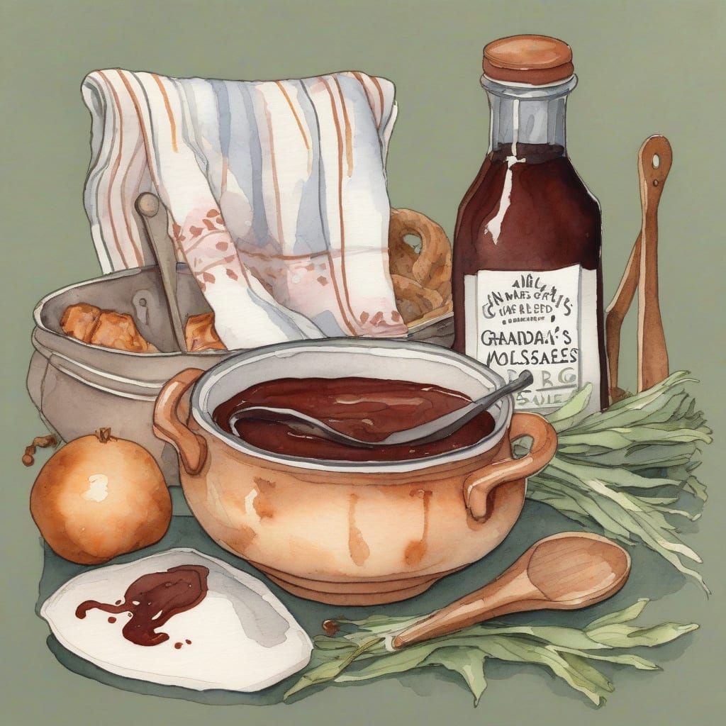 Grandma's Molasses BBQ Sauce Recipe: Sweet & Smoky Flavor Boost example with annotations